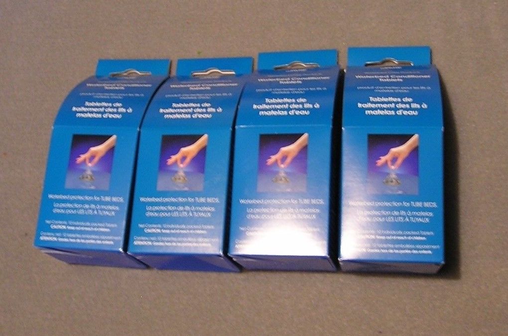 4 Packs of Blue Magic Waterbed Tube Conditioner Tablets USA Seller Free Shipping
