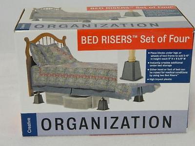 Creative Organization Bed Risers Set of Four New-In-Box