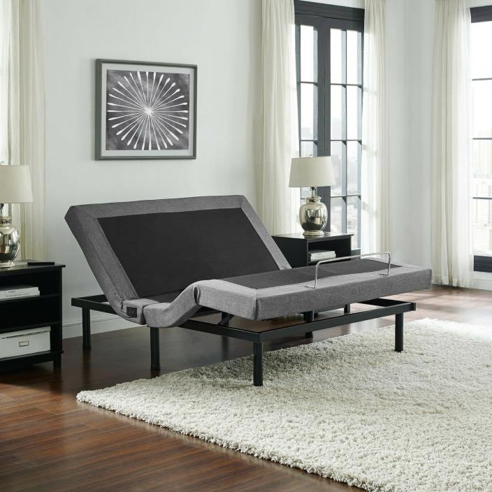 Queen Adjustable Bed Base, Dual Massage, USBs, Three Leg Height , and Wireless