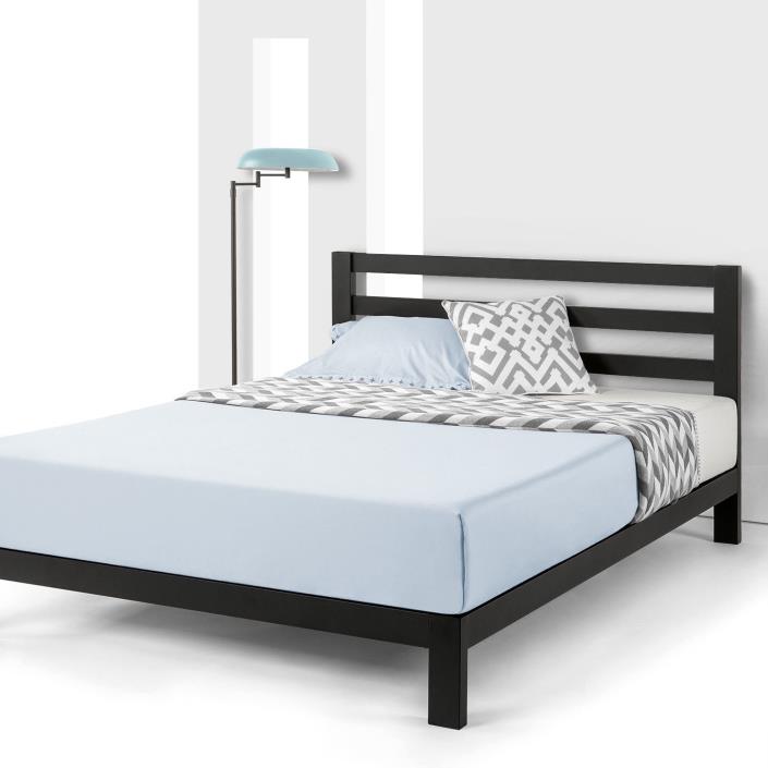 10'' EXTRA STURDY Heavy Duty Metal Platform Bed with Wooden Slat Support