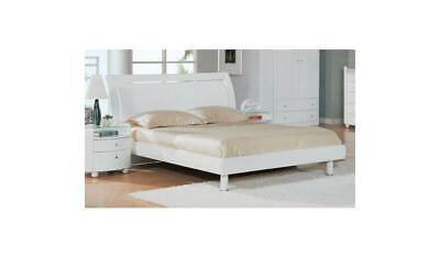 Contemporary White Emily Sleigh Bed [ID 435653]