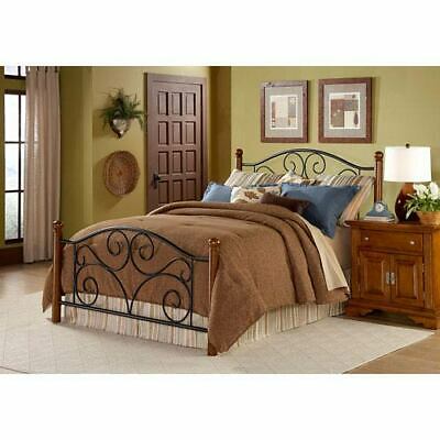 Fashion Bed Group Doral Matte Black/Walnut Queen Bed - B91275