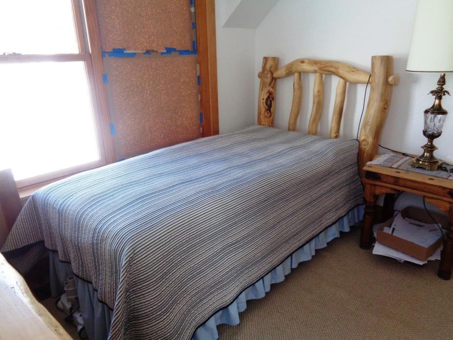 WOW NICE $1249 Log Bedframe Bed Frame With Mattress And Box Springs L@@K !