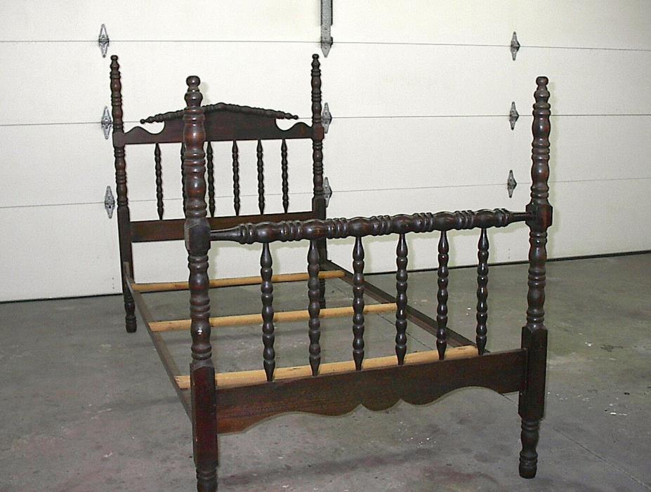 Antique Jenny Lind 3/4 Spool Bed Early 1900's All Original