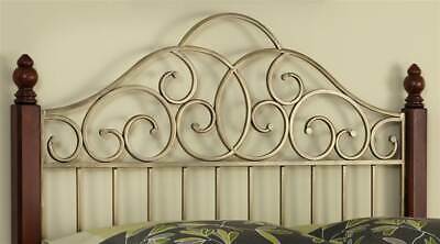 Queen Headboard in Cinnamon Cherry and Aged Gold [ID 3162075]