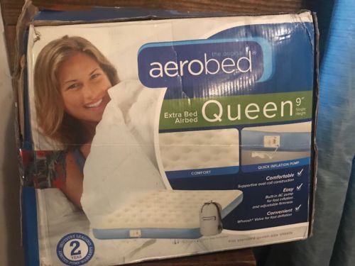 AeroBed Queen 9” Single Height Extra Bed with Built-In Pump