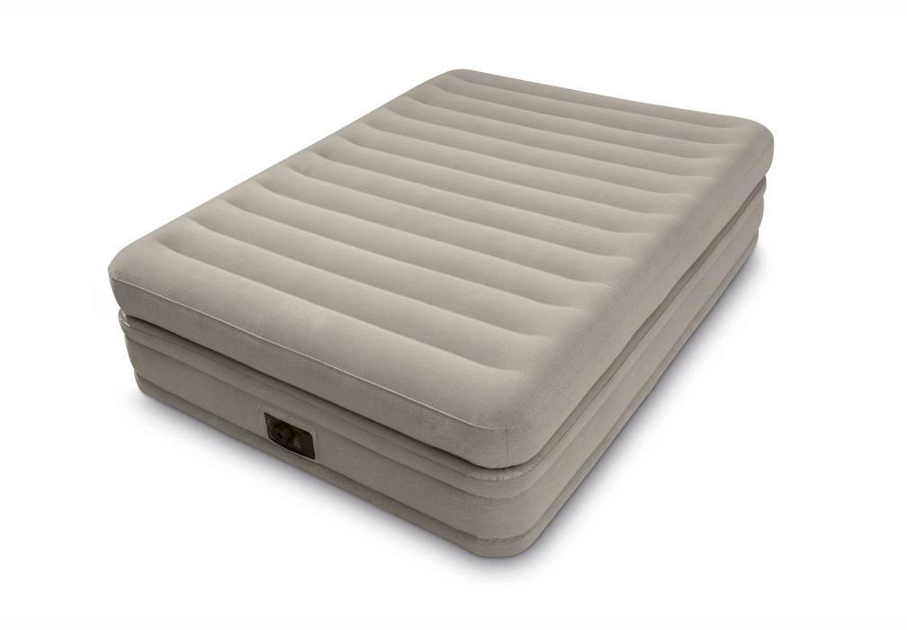 Intex Prime Comfort Elevated Queen Raised Airbed Mattress w Built-In Pump 64445E