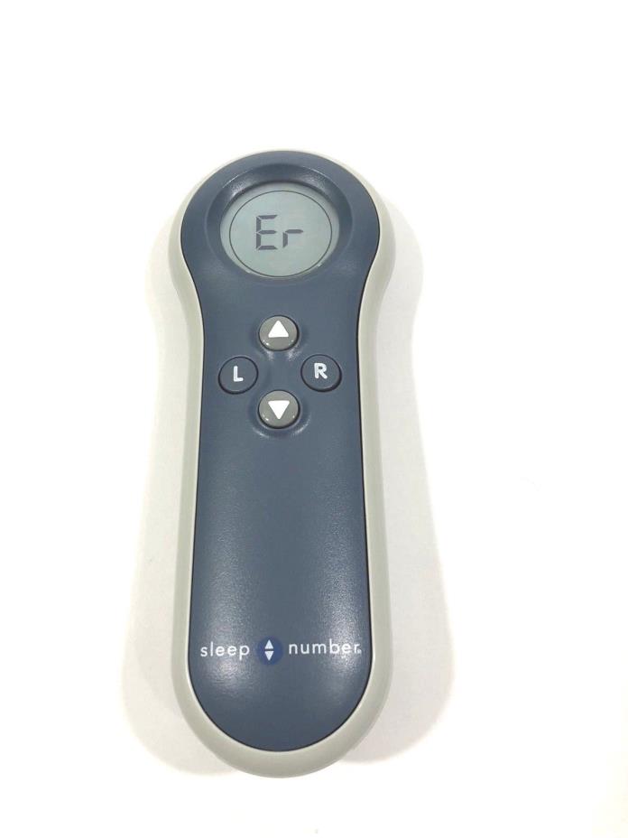 Sleep Number Select Number Blue Gray Wireless Remote for 2 Chamber Bed