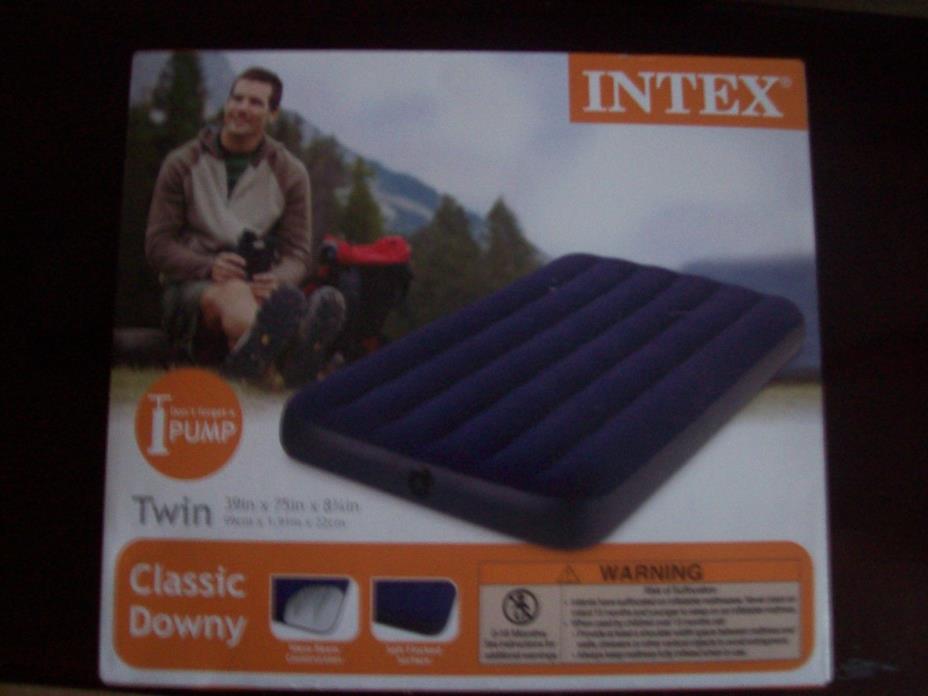 Airbed Mattress Inflatable Blow Up Bed for Camping/Home Twin Classic Downy Intex