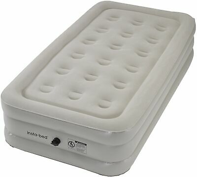 Twin Size Airbed Inflatable Mattress Extra Thick Guest Bed 16in External AC Pump