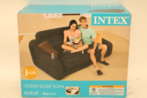 INTEX Inflatable Sofa Bed Pull-out Airbed Sleeping Portable Camping Queen
