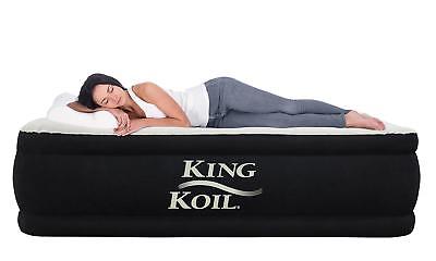 King Koil QUEEN SIZE Luxury Raised Air Mattress - Best Inflatable Airbed with