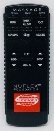 Simmons Nuflex Foundation Adjustable Bed Replacement Remote Control