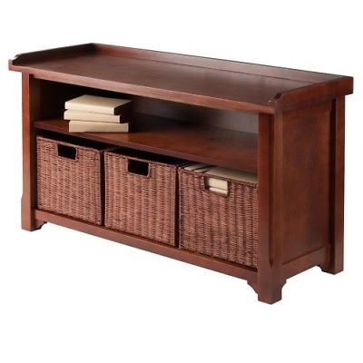Milan 4-Pc Storage Bench Set Other (Winsome Wood)