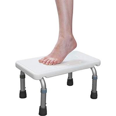 Bath & Shower Aids Step Stool - Adjustable Foot For Children, Adults, Seniors,