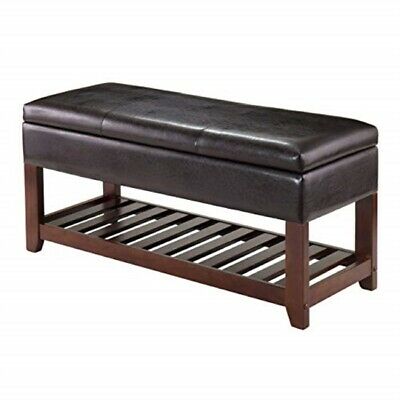 Winsome 94143 Monza Bench with Storage Chest, Brown