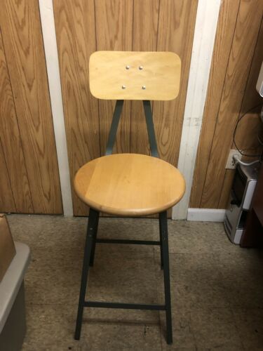 Pollard Brothers Counter Height Stool w/ Back Industrial Style