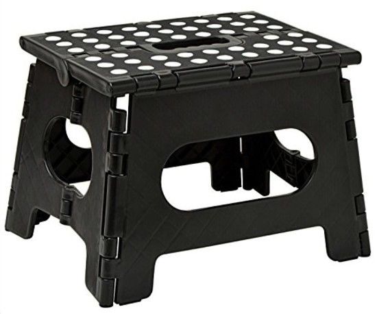 Folding Step Stool - The Lightweight Step Stool Opens Easy with One Flip RV