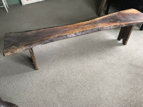 Handmade Live Edge Walnut Bench-74” Long/NO SHIPPING/PICK UP ONLY