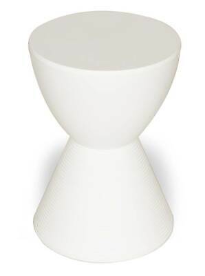 The Hourglass Stool - Matte White [ID 3146020]