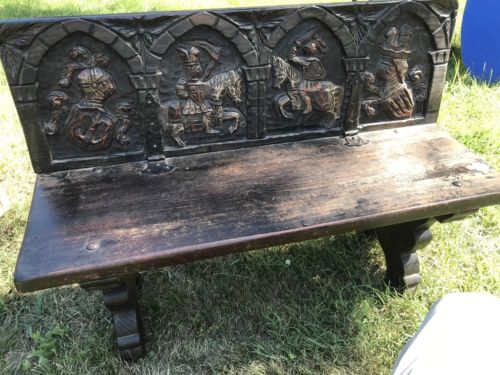 Wooden Bench-Handmade In Spain-NO SHIPPING/LOCAL PICKUP ONLY