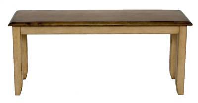 Bench in Distressed Two Tone Light Creamy Wheat Finish [ID 2278008]