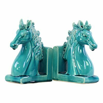 Urban Trends Ceramic Horse Head On Base Bookend