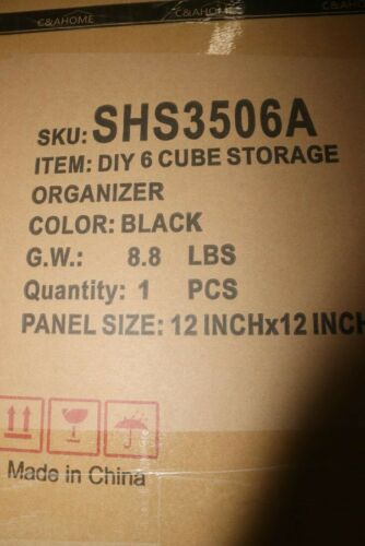 CAHOME DIY Stair Shape Bookcase 6-Cube Storage Closet Organizer Toy Rack Shoe