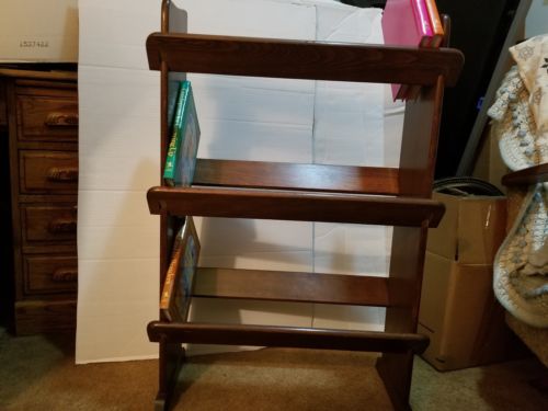 Vintage, Wood, 3 Tier Bookshelf  Hardware free, easy assembly