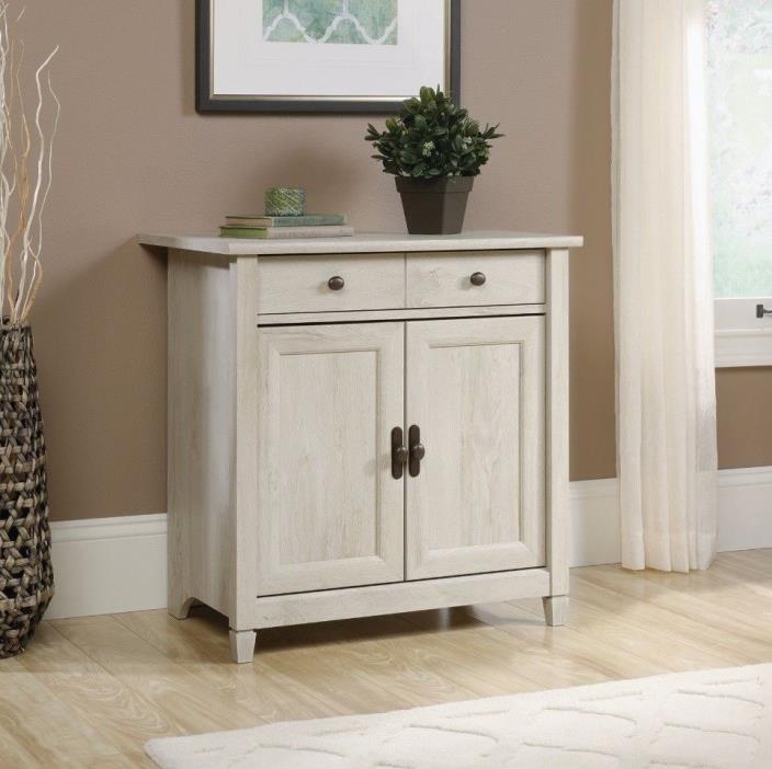White Oak Storage Cabinet Distressed Drawer Doors Decorative Chest Stand