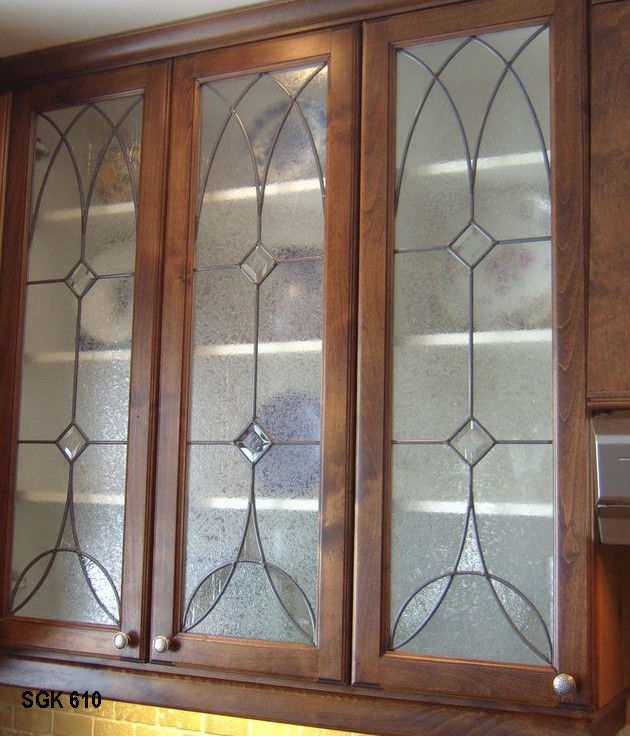 Lead glass Kitchen  Cabinet Door inserts  SGK 610