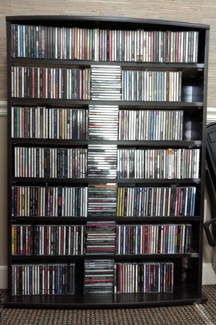 Media Tower Rack Shelf Cabinet 426 CD 280 DVD Game Case Storage Stand Organizer