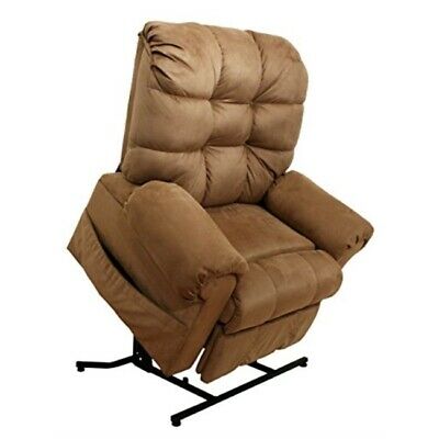Catnapper Omni Power Lift Full Lay-Out Chaise Recliner Chair in Saddle
