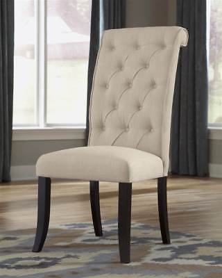 Dining Side Chair in Linen - Set of 2 [ID 3142270]
