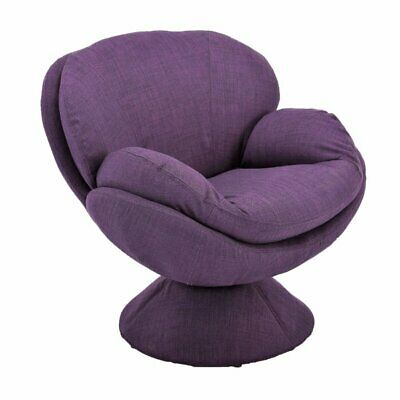 Mac Motion Comfort Chair Swivel Accent Chair in Purple