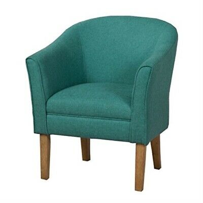 HomePop Chunky Textured Accent Chair Living Room Furniture, Medium, Teal