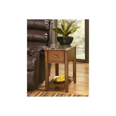 Signature Design by Ashley Brown Contemporary Chair Side End Table