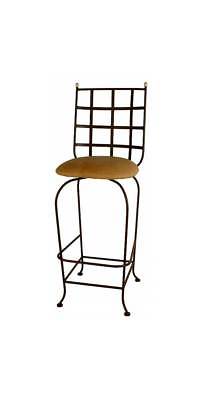 Westminster Swivel Wrought Iron Bar Stool [ID 1994098]