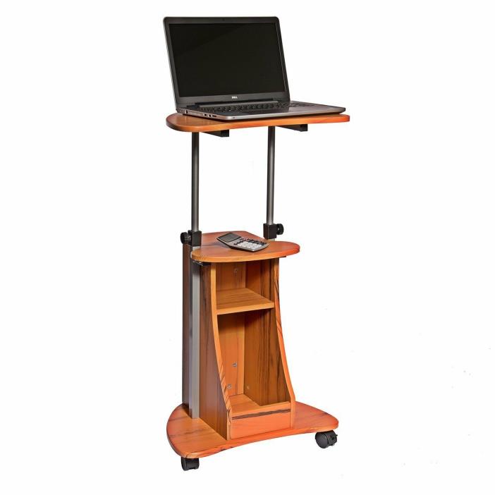 22 Inch Mobile Teacher Podium Laptop Storage Adjustable Height Table Freeshippin