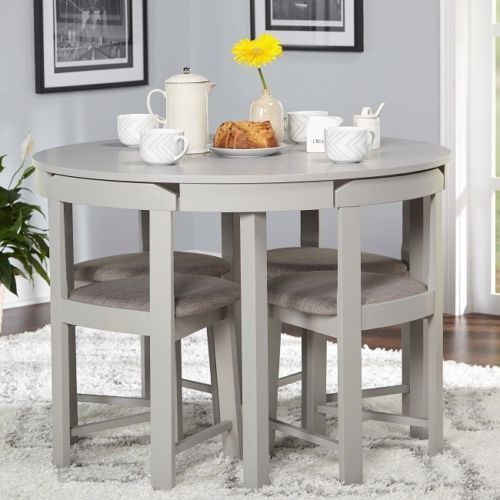 NEW Dining Table Set, Tobey Compact, Round, 5 piece table set