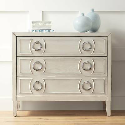 Reeds White Wood 3-Drawer Accent Chest
