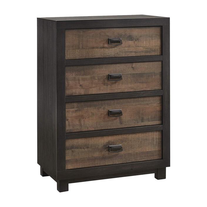 Abbey Avenue B-THM-CHWN Thomas 4-Drawer Chest, Walnut