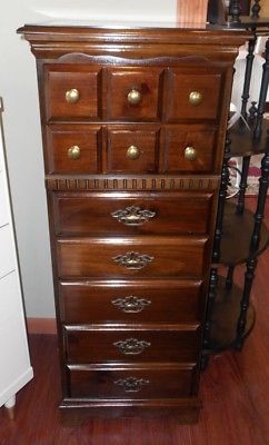 7 Drawer Lingerie Tall Dresser Homestead Sears Wood Oak