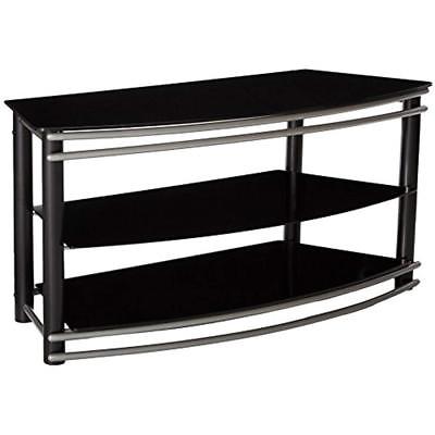 Coaster Home Furnishings 2-Tier Curved TV Console Black Kitchen 