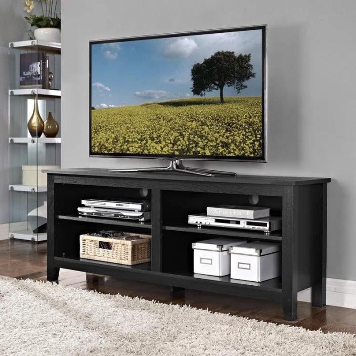 Walker Edison 58 inch Essential Wood TV Console - Black W58CSPBL TV Stand NEW