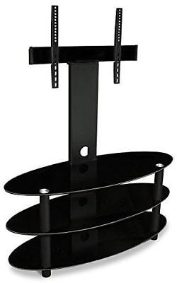Mount-It! TV Stand with Mount and Storage Shelves, Entertainment Center 60 Inch