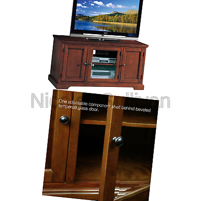 Leick Riley Holliday Westwood TV Stand, 50-Inch, Brown Cherry