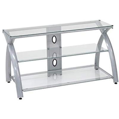 Futura TV Stand - Silver /Clear Arts, Crafts 