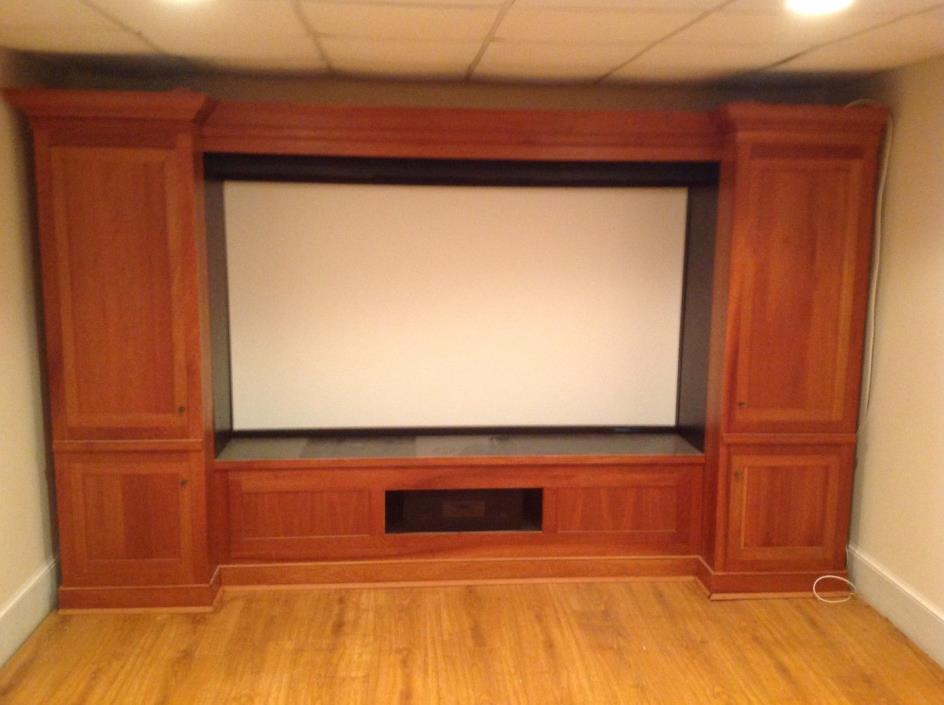 Custom Theater Cabinet with 96