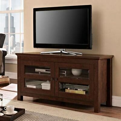 Walker Edison Furniture Co. Traditional Brown 44-Inch Full Door TV Console